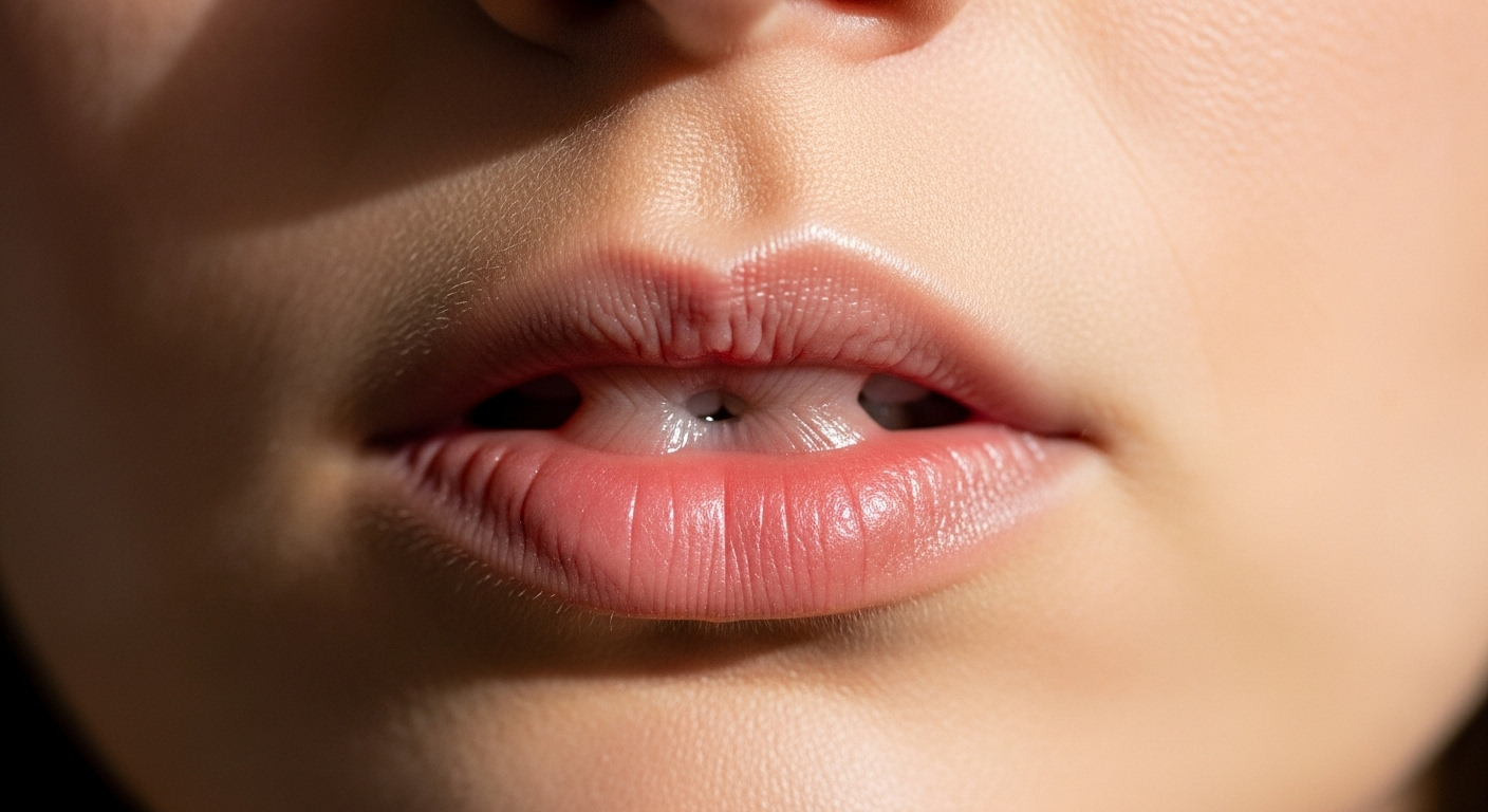 Kedutan Bibir Bawah Tengah